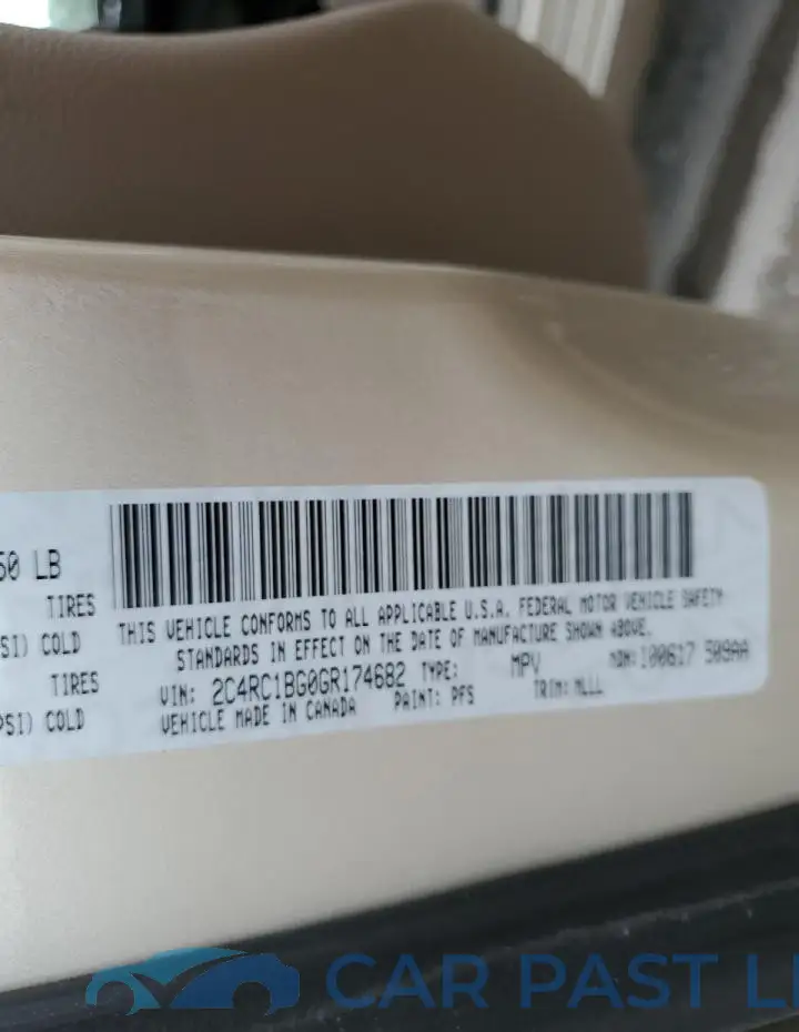 2C4RC1BG0GR174682# 14