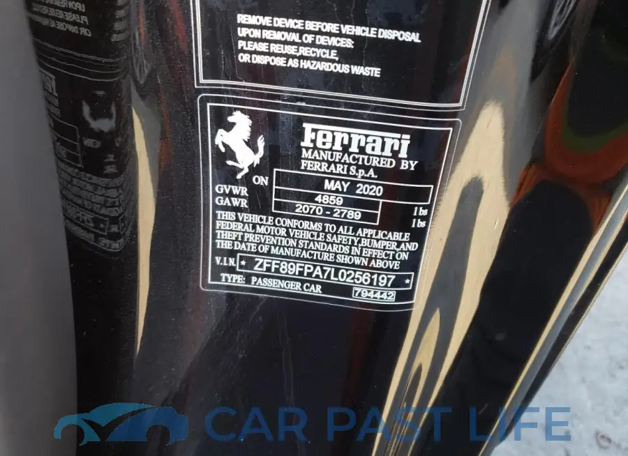 ZFF89FPA7L0256197# 13