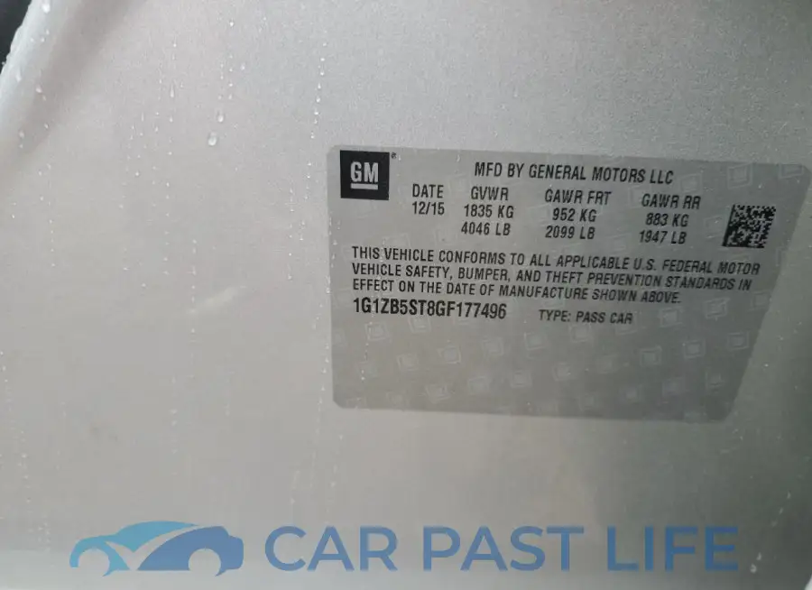 1G1ZB5ST8GF177496# 12