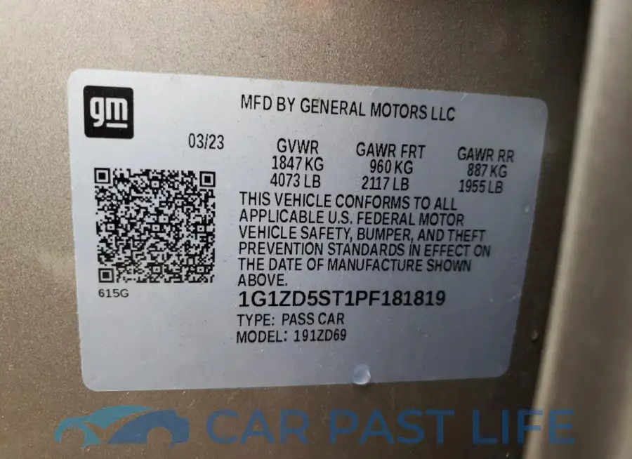 1G1ZD5ST1PF181819# 13