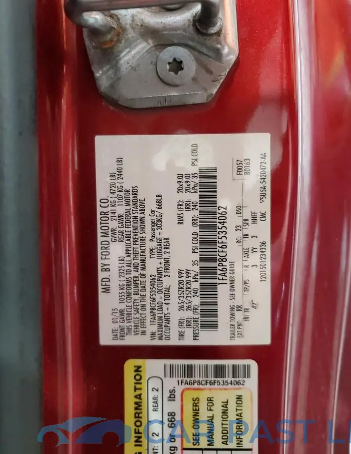 1FA6P8CF6F5354062# 12