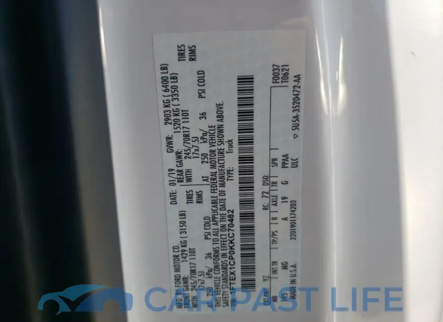 1FTEX1CP0KKC70482# 13