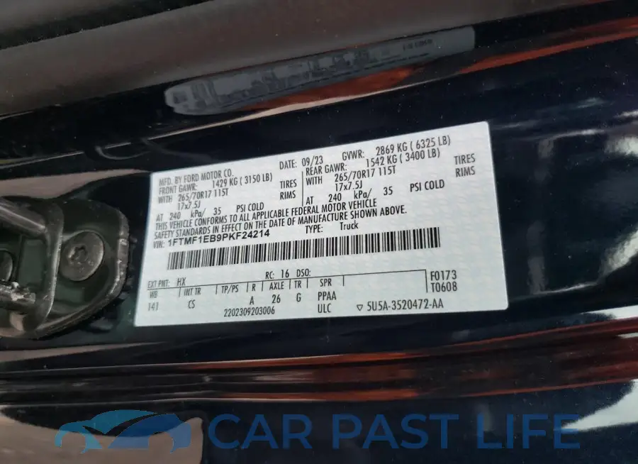 1FTMF1EB9PKF24214# 12