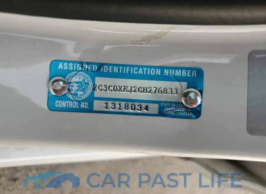 2C3CDXEJ2GH276833# 12