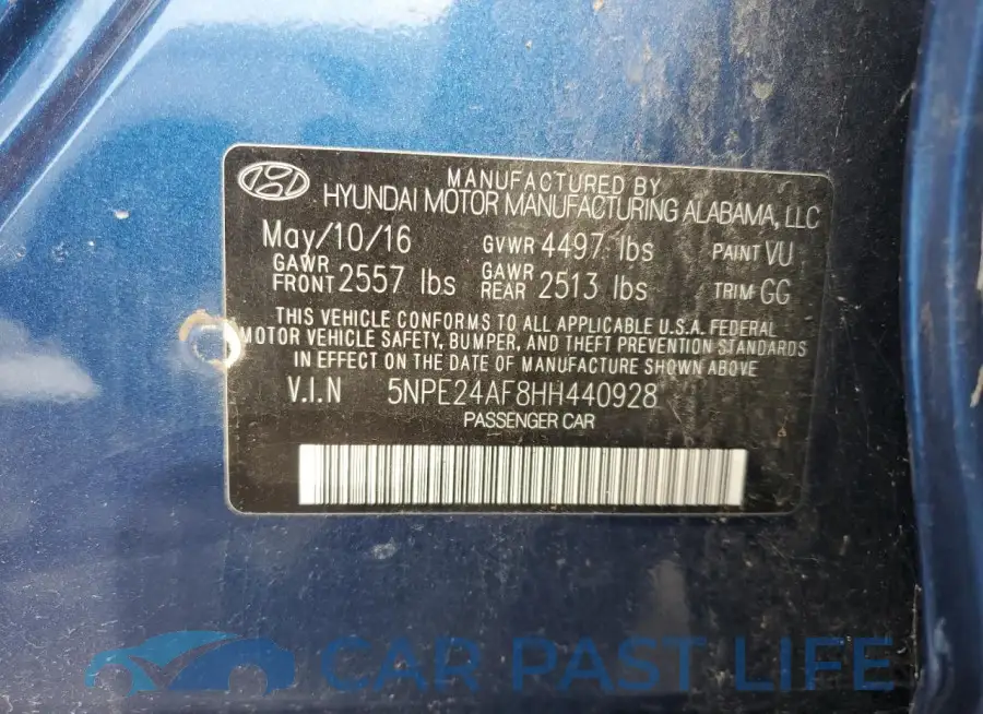 5NPE24AF8HH440928# 12