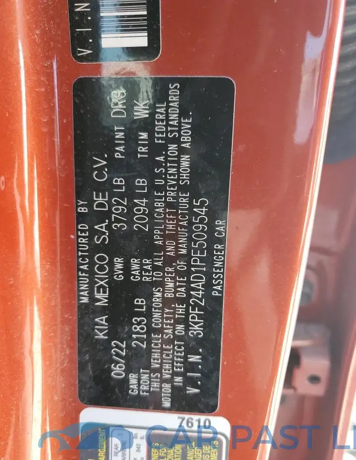 3KPF24AD1PE509545# 13