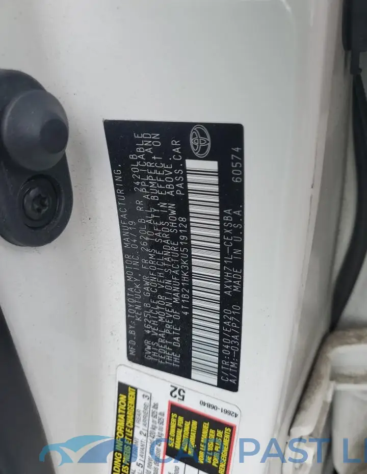 4T1B21HK3KU519128# 12