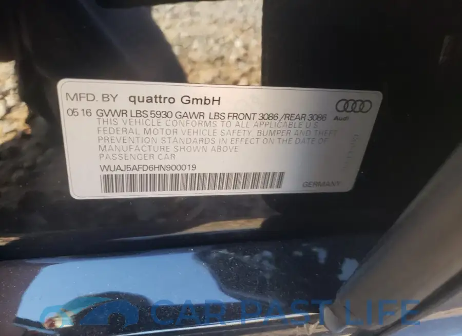 WUAJ5AFD6HN900019# 13