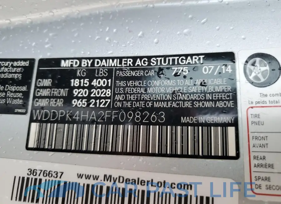 WDDPK4HA2FF098263# 12