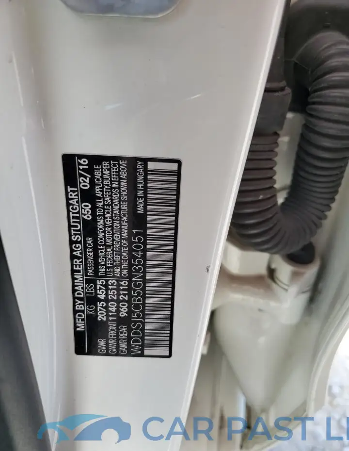 WDDSJ5CB5GN354051# 12