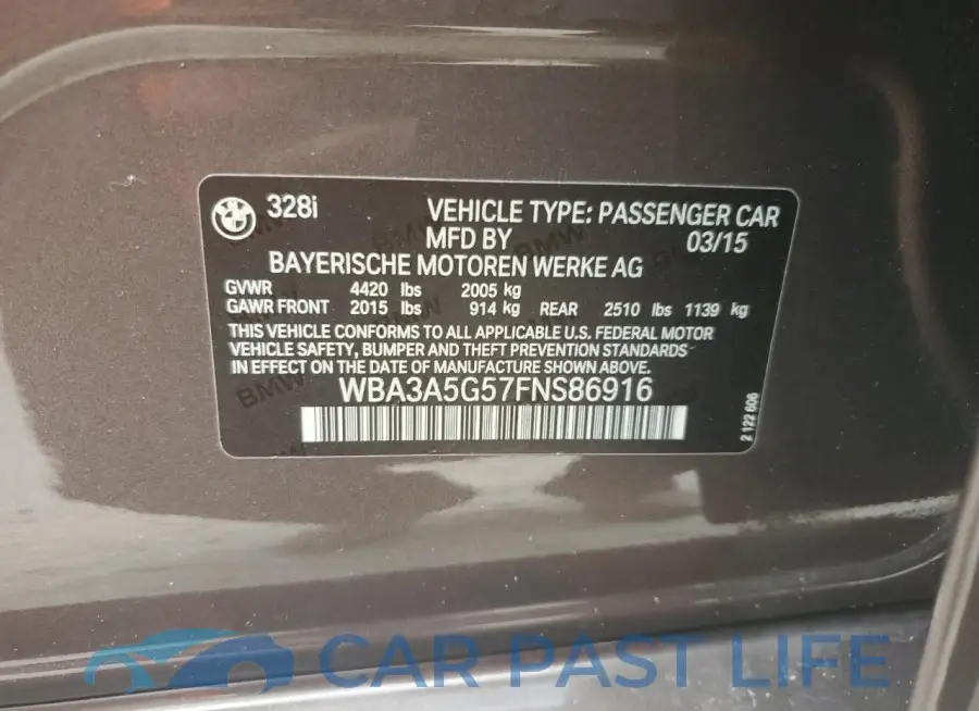 WBA3A5G57FNS86916# 12