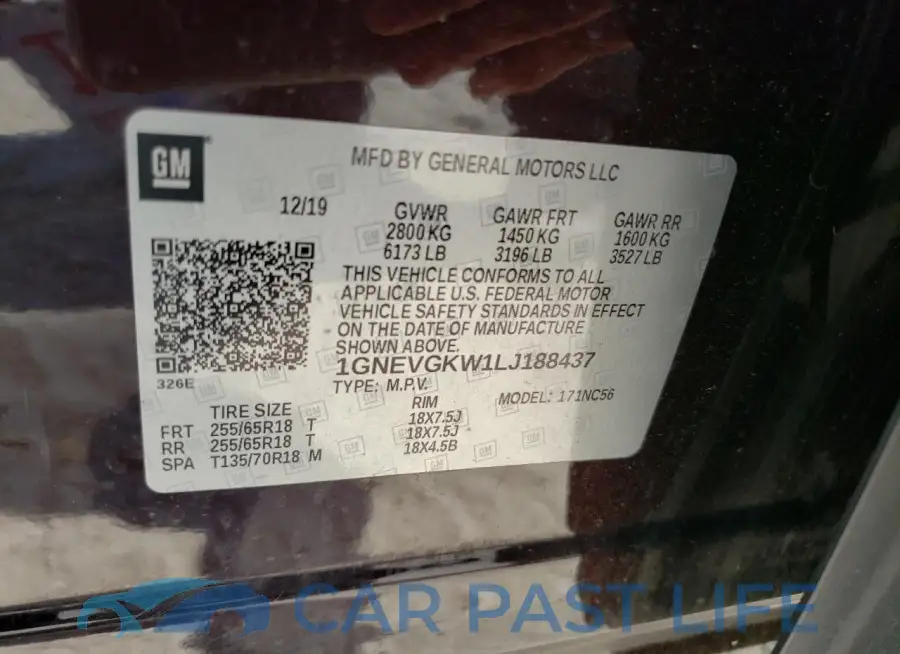 1GNEVGKW1LJ188437# 13