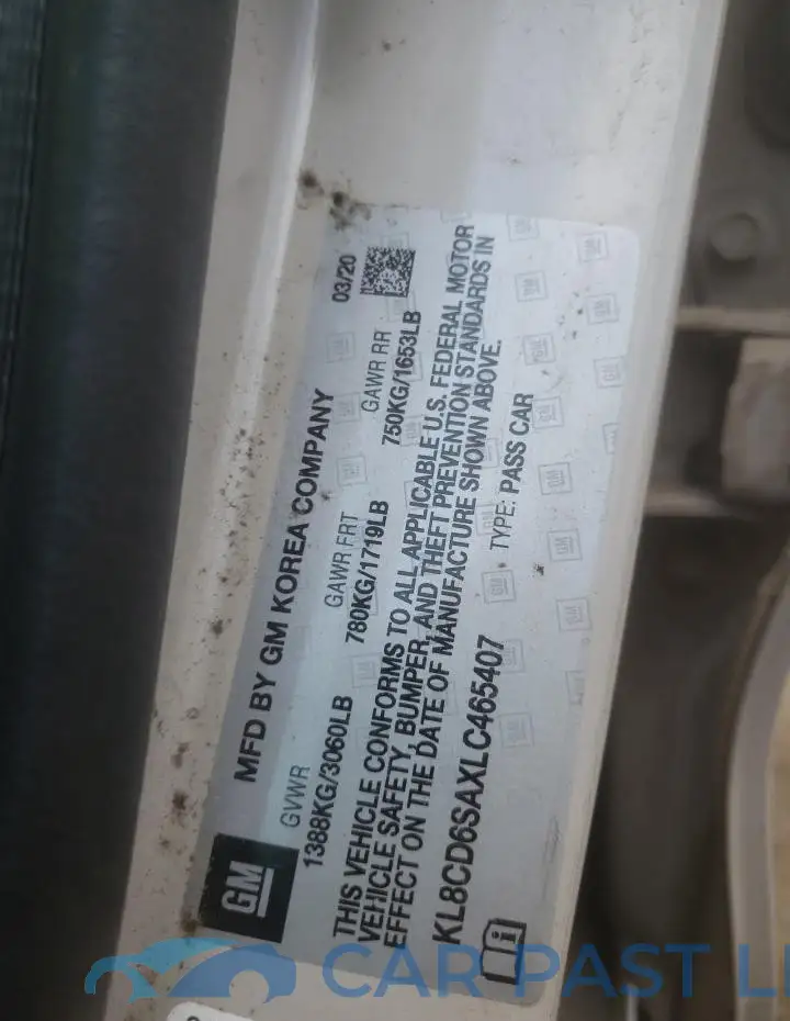 KL8CD6SAXLC465407# 12