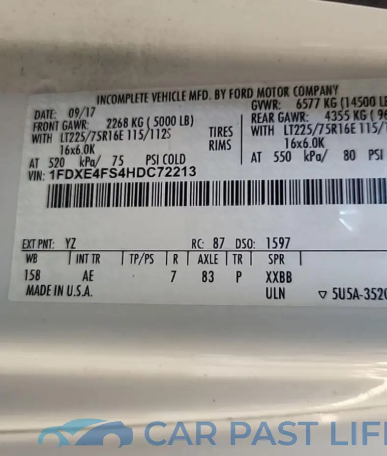1FDXE4FS4HDC72213# 10