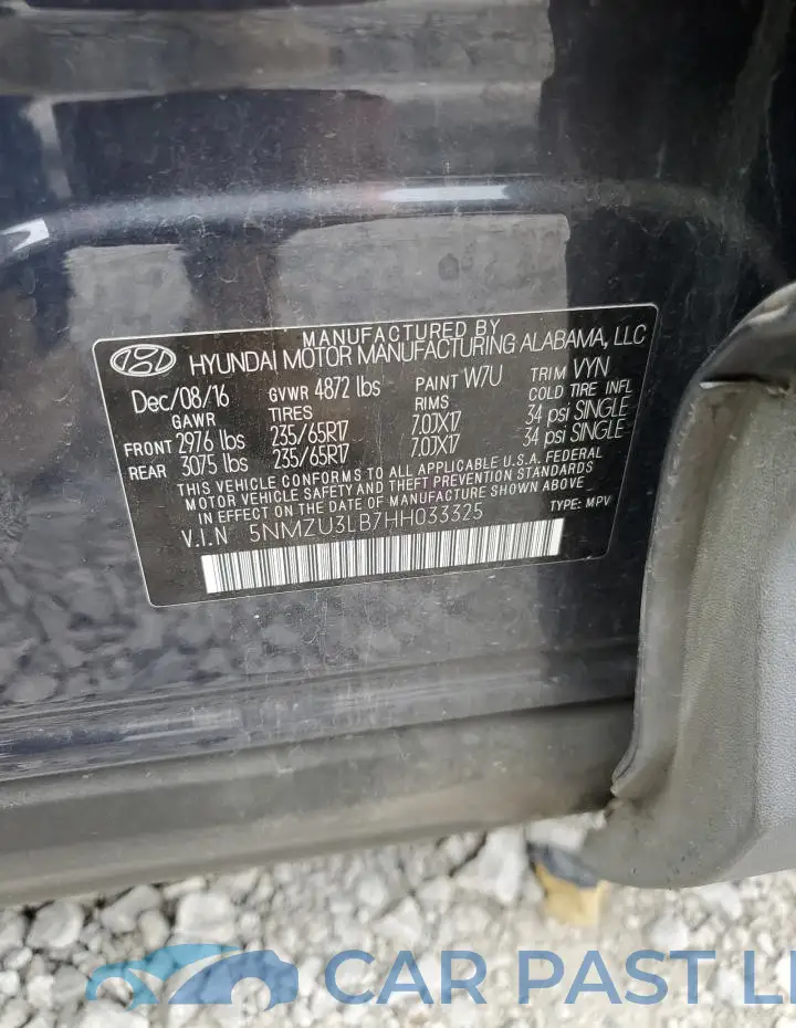 5NMZU3LB7HH033325# 13
