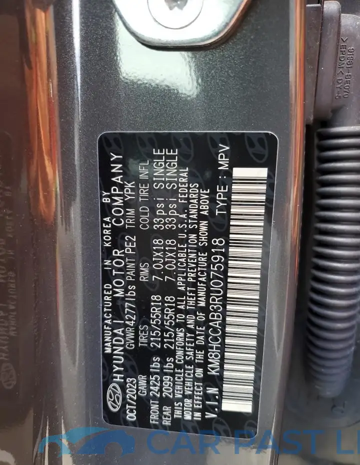 KM8HCCAB3RU075918# 12