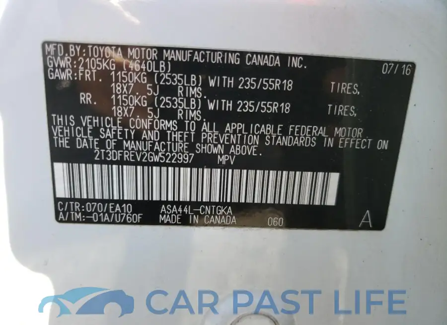 2T3DFREV2GW522997# 14