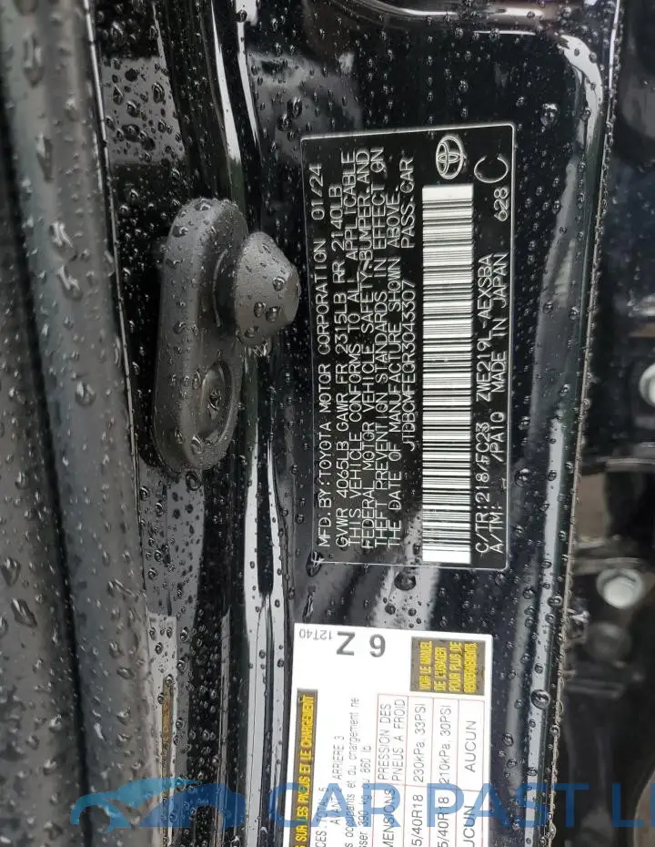 JTDBCMFE0R3043307# 13