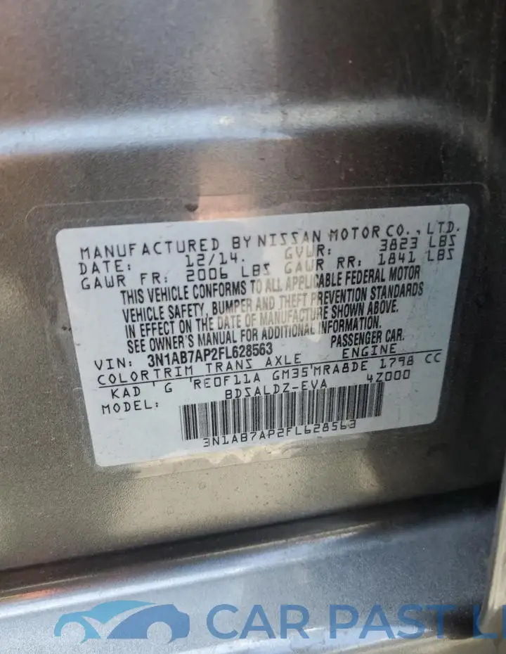 3N1AB7AP2FL628563# 12