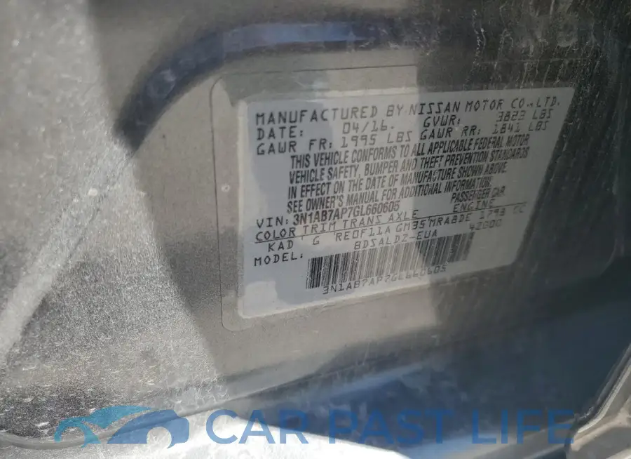 3N1AB7AP7GL660605# 12