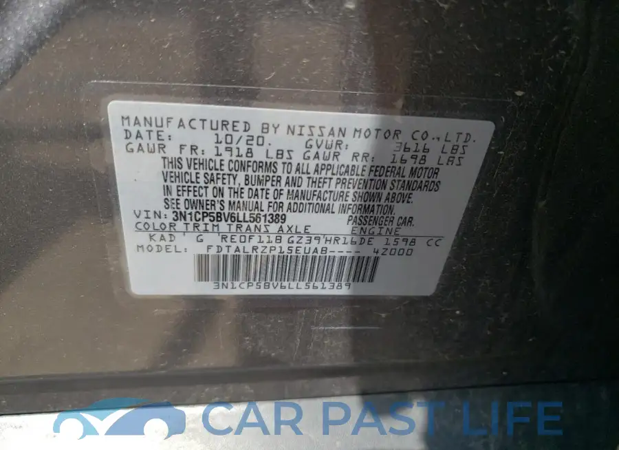 3N1CP5BV6LL561389# 13