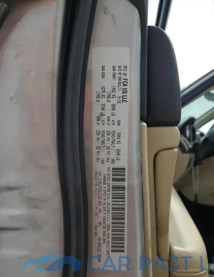 1C4RJFAG2JC381420# 12