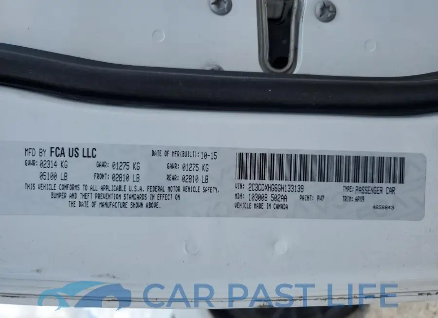 2C3CDXHG6GH133139# 12