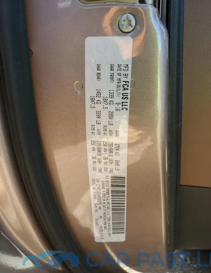 2C4RC1GGXHR560276# 13