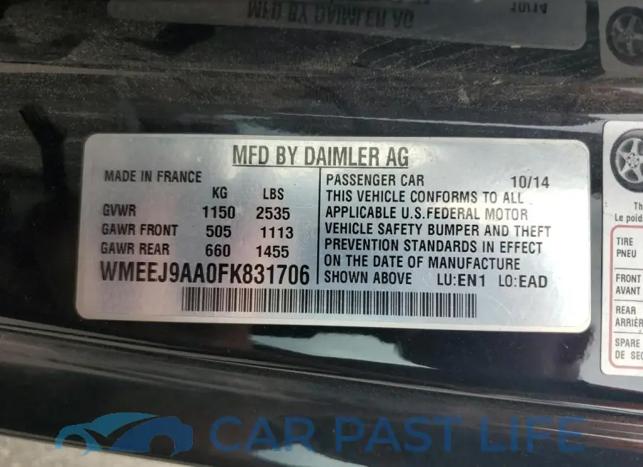WMEEJ9AA0FK831706# 12