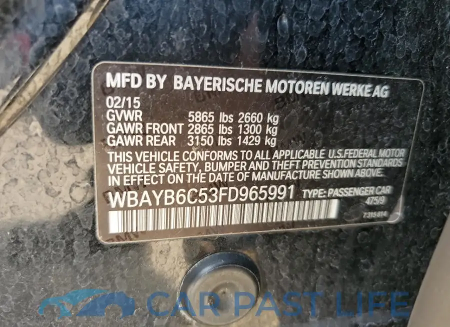 WBAYB6C53FD965991# 12