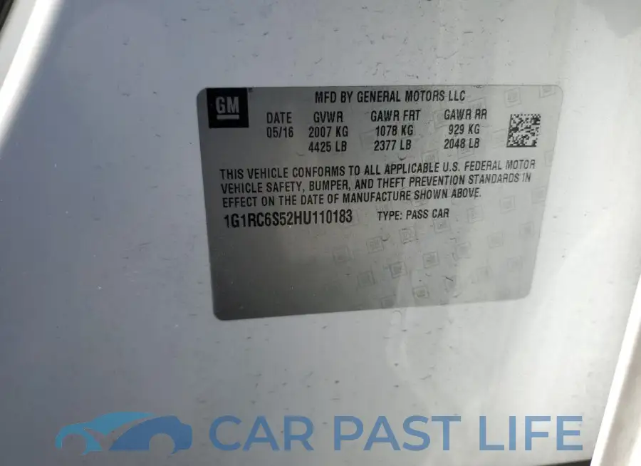 1G1RC6S52HU110183# 12
