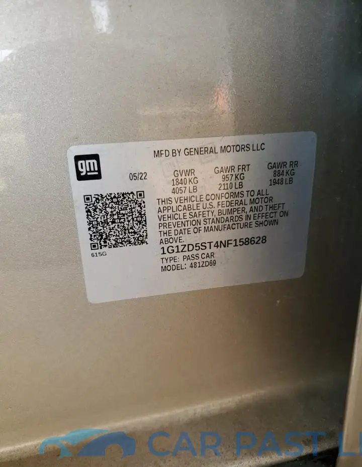 1G1ZD5ST4NF158628# 12