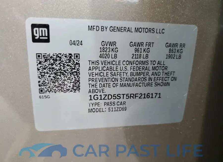1G1ZD5ST5RF216171# 12