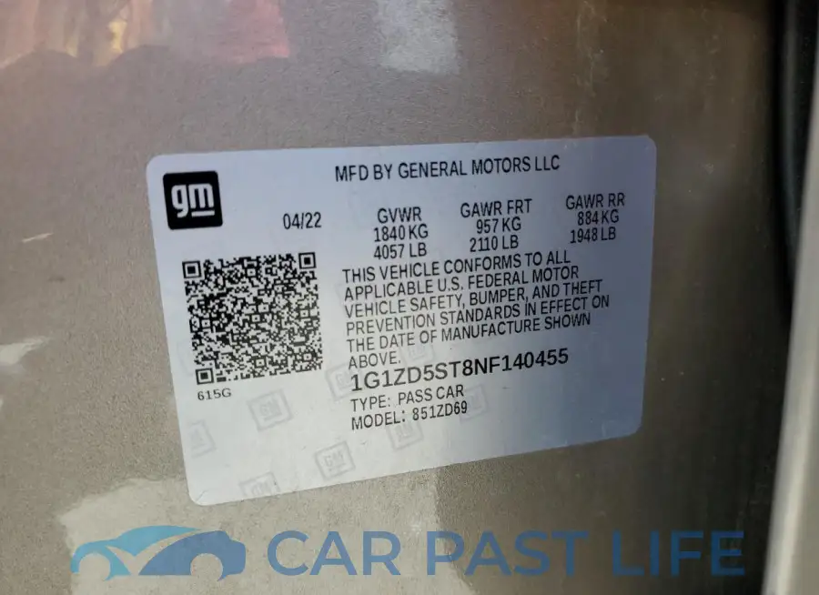1G1ZD5ST8NF140455# 13