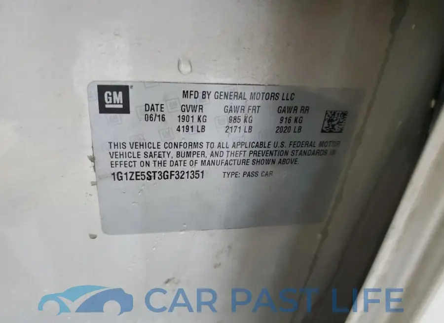 1G1ZE5ST3GF321351# 12