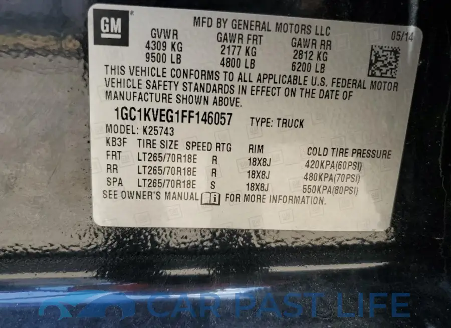 1GC1KVEG1FF146057# 12