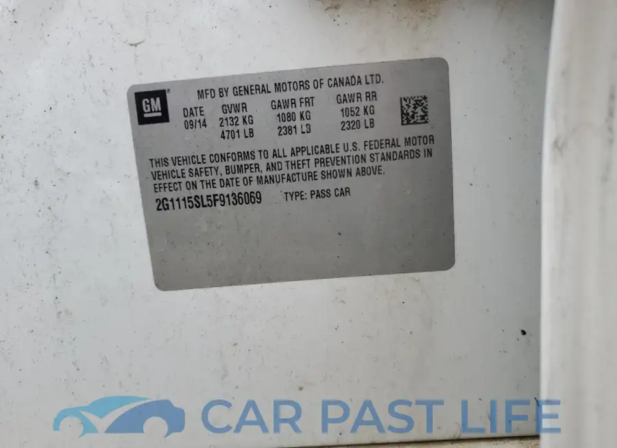 2G1115SL5F9136069# 12