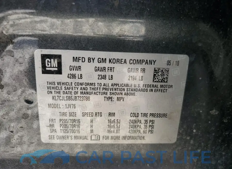 KL7CJLSB6JB723798# 12