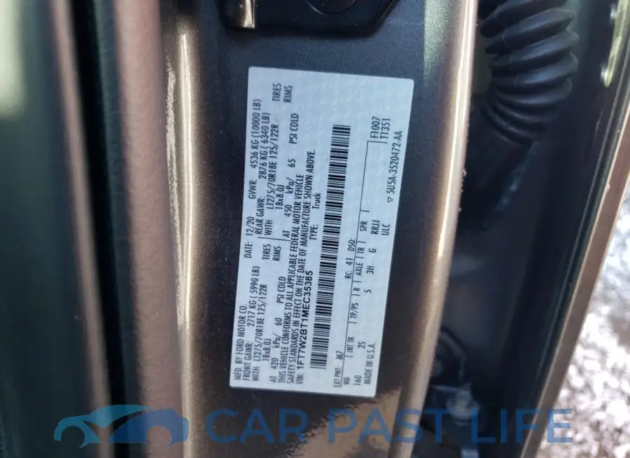 1FT7W2BT1MEC35385# 13