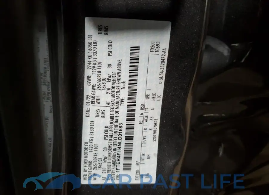 1FTER4FH4NLD01683# 13