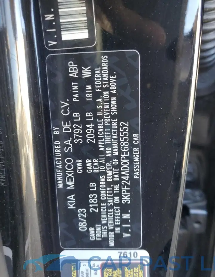 3KPF24AD0PE685552# 12