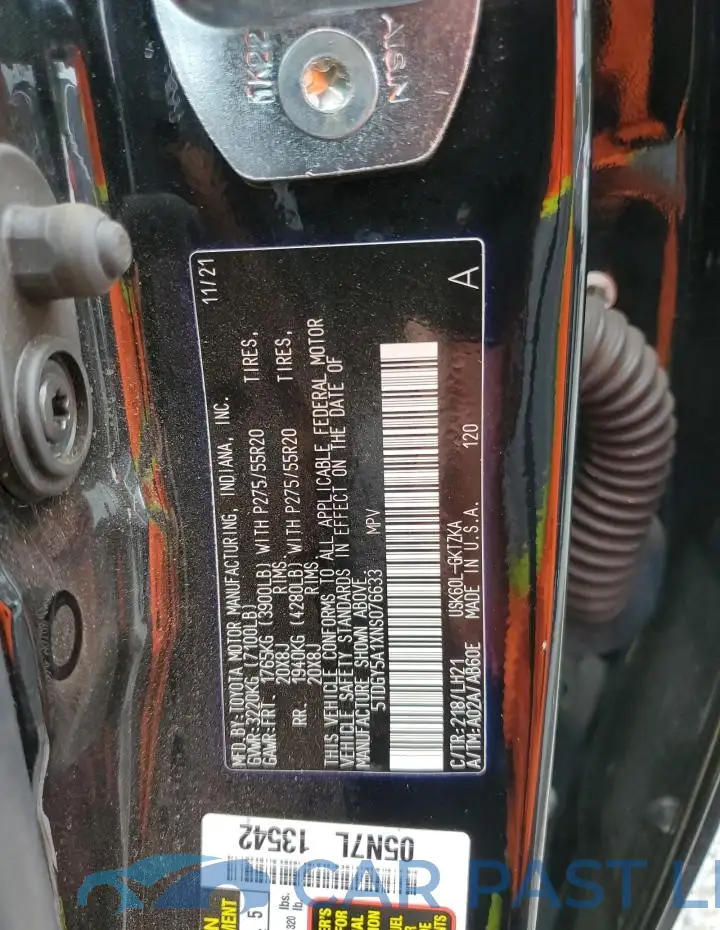 5TDGY5A1XNS076633# 13