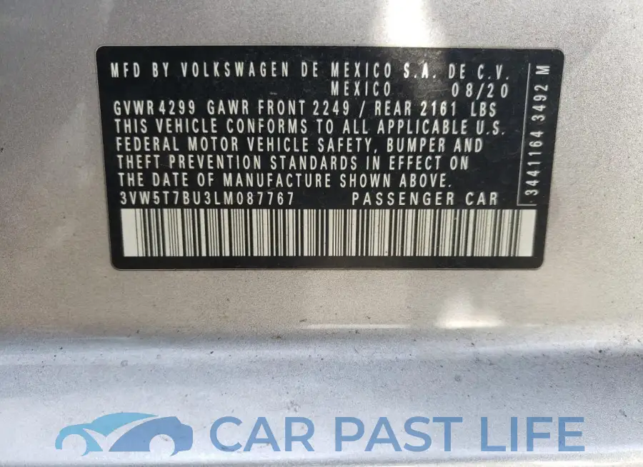 3VW5T7BU3LM087767# 12