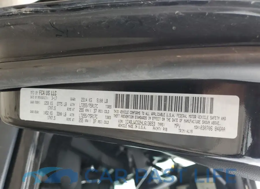 1C4BJWCG2HL613653# 12