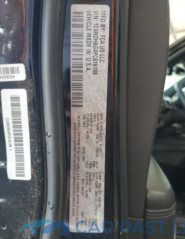 1C4RDHAG4PC616198# 12