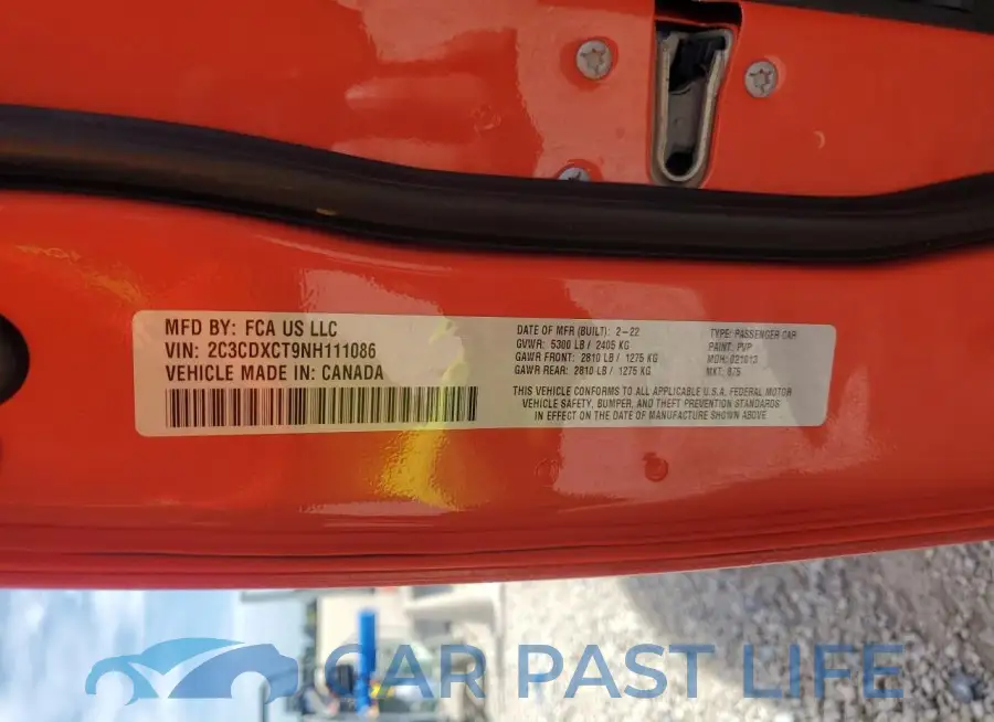 2C3CDXCT9NH111086# 13
