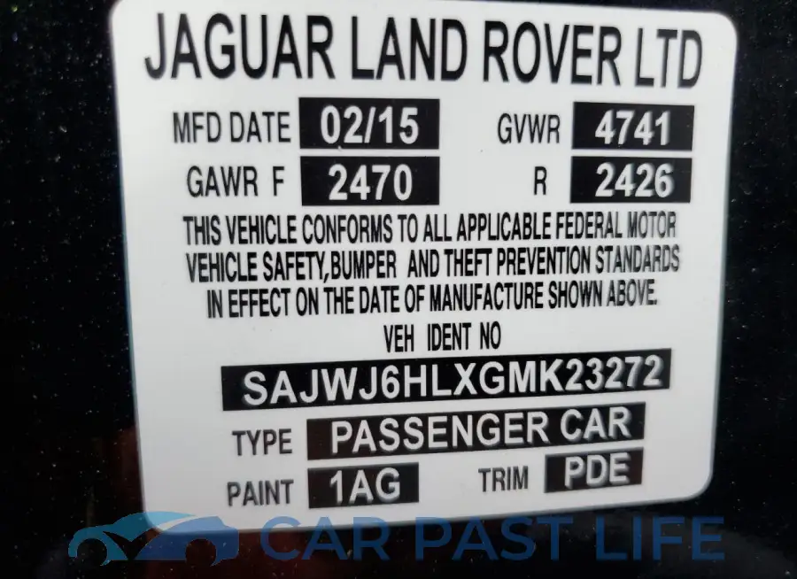SAJWJ6HLXGMK23272# 12