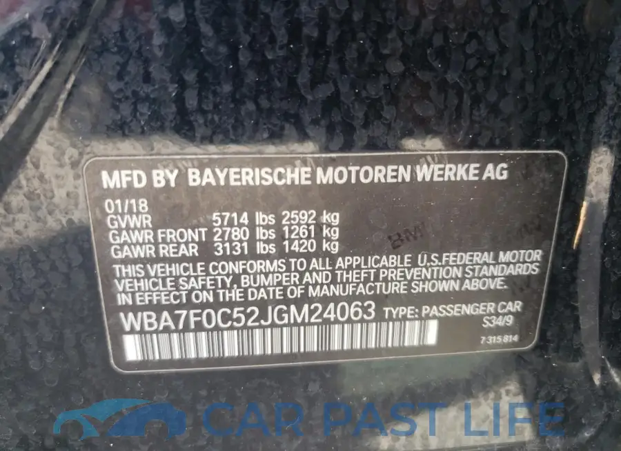 WBA7F0C52JGM24063# 12
