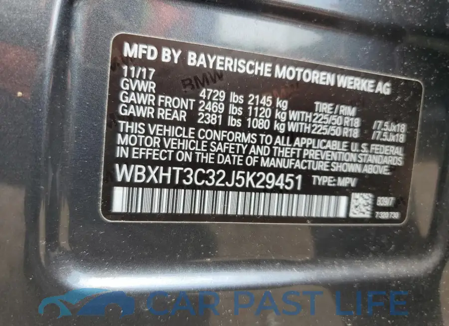 WBXHT3C32J5K29451# 13