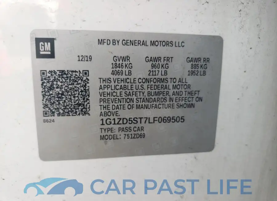1G1ZD5ST7LF069505# 12